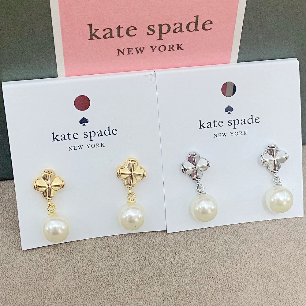 kate spade Pearl Letter Earrings